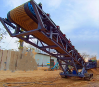 100噸礦渣水泥廢料輸送并裝載卡車(chē)